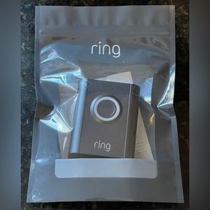 RING Interchangeable Decorative Faceplate for Ring Video Doorbell 3 (Blue Metal)